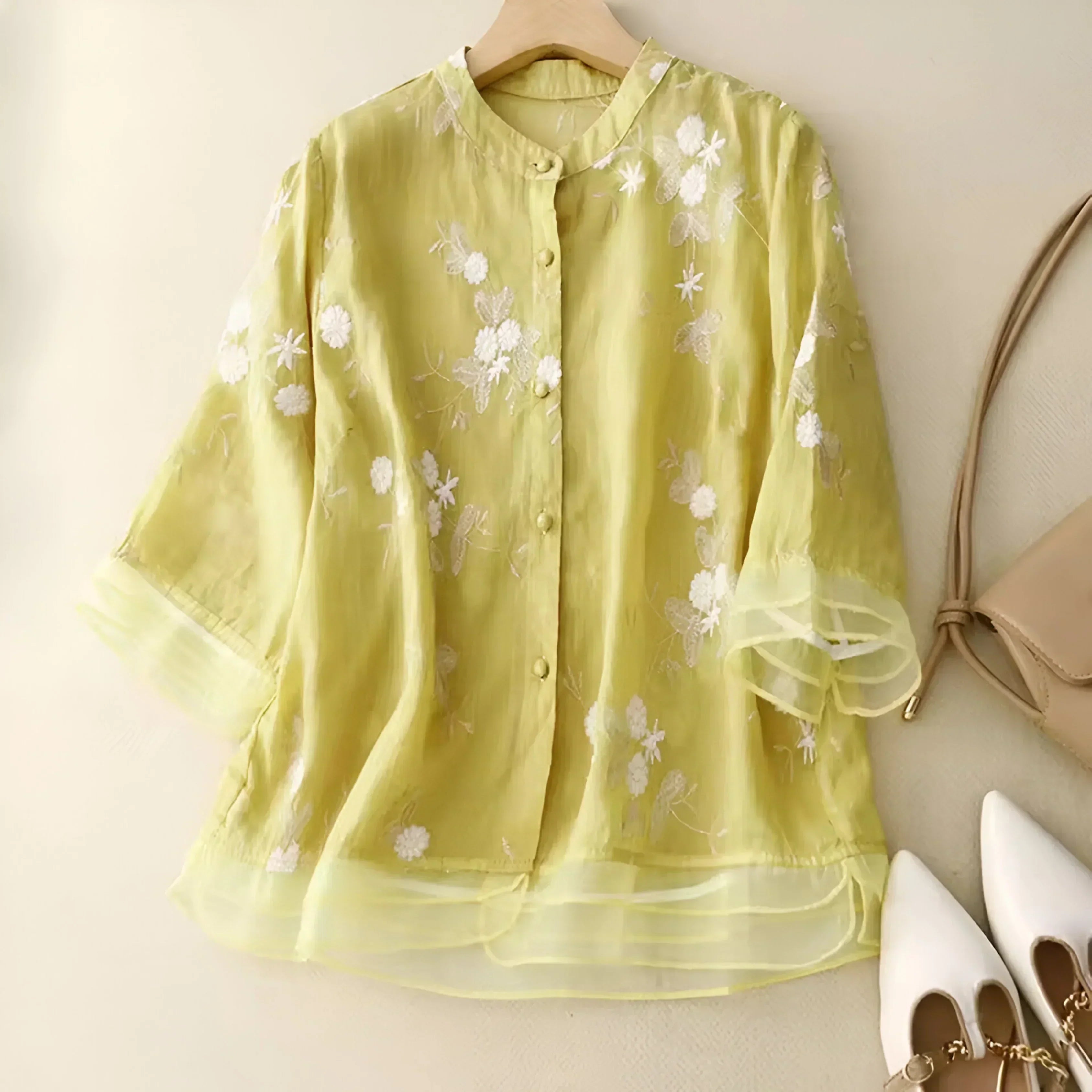 Women’s Embroidered Floral Top | Casual Style