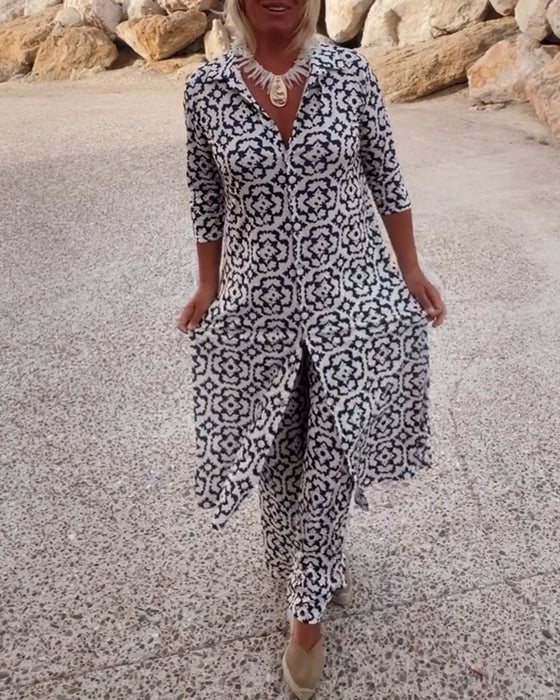 Women’s Geometric Two-Piece Set | Clean Design