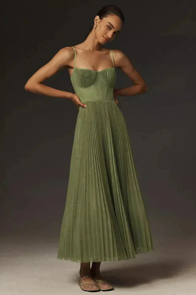 Women’s Pleated Dress | Midi