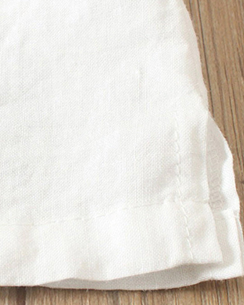 Women’s Solid Color Blouse | Short Sleeve Round Neck