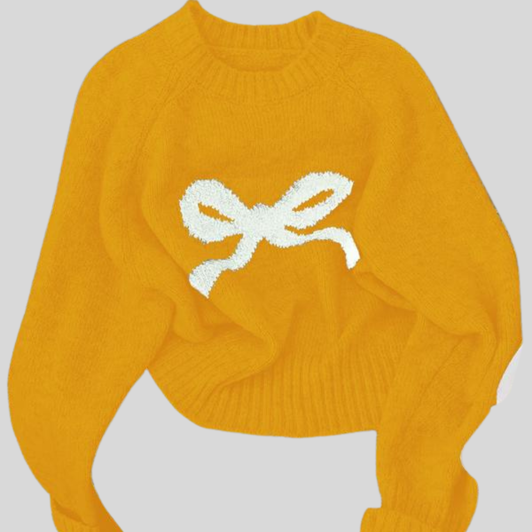 GRACIE™ - Elegant Bow Knit Sweater for Fall & Winter Fashion