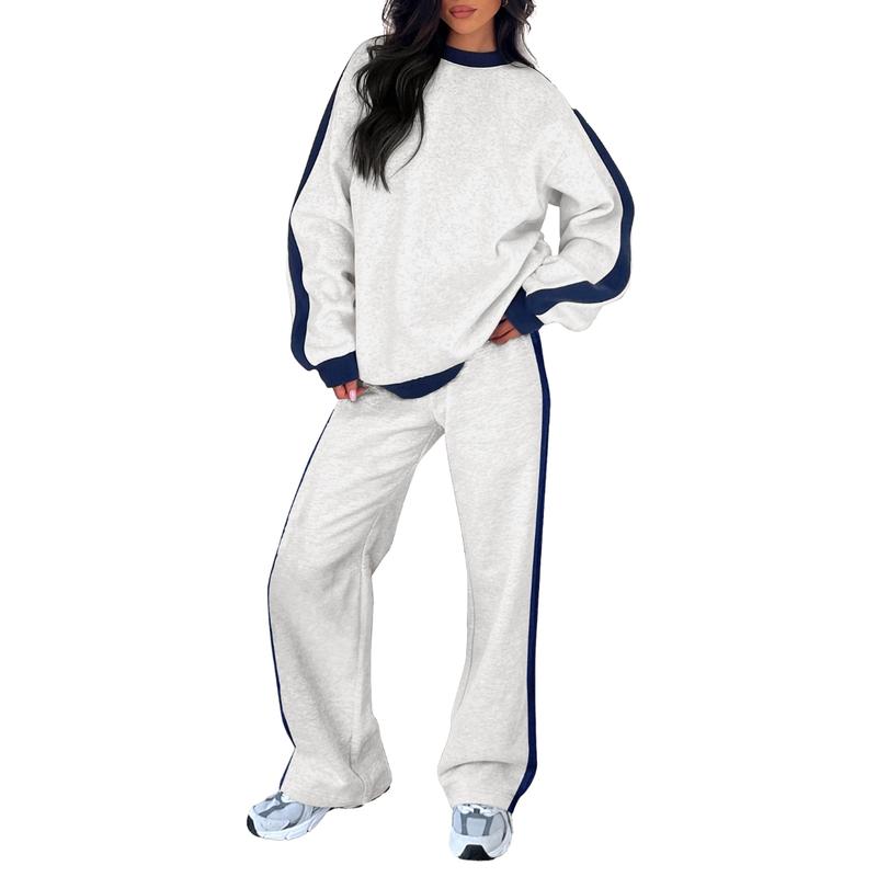 Women's Sweatshirt Set with Relaxed Fit and Soft Fabric