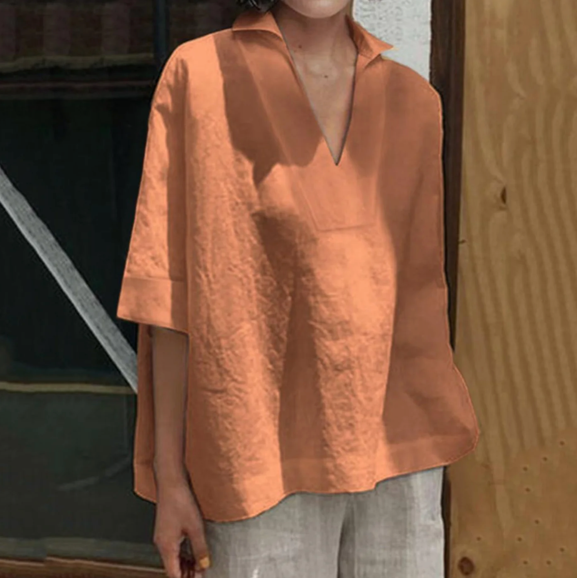 Women’s Casual Blouse | V-Neck Style