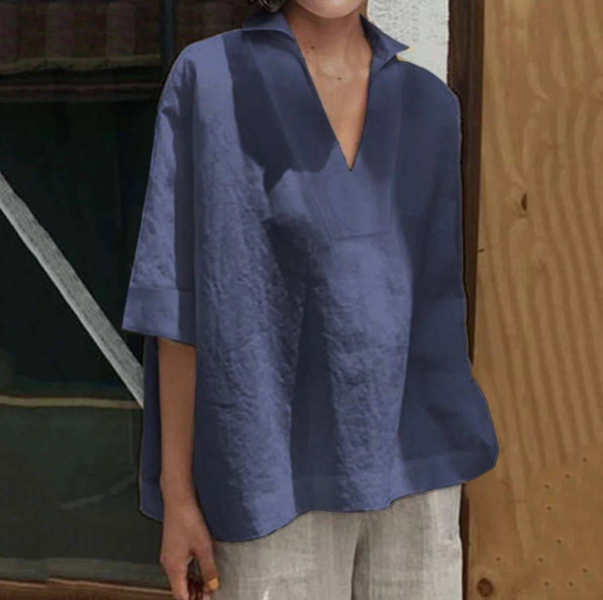 Women’s Casual Blouse | V-Neck Style