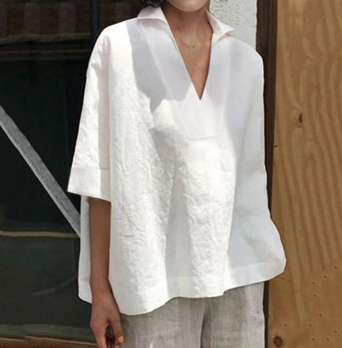 Women’s Casual Blouse | V-Neck Style