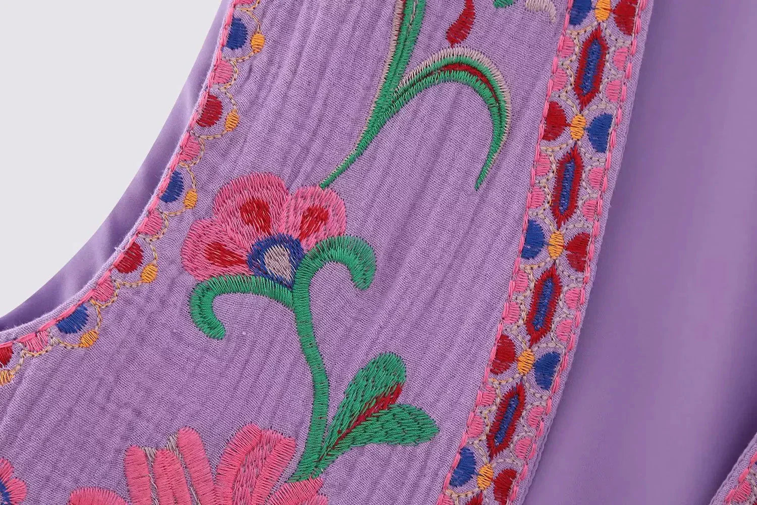 Women's Boho-Style Floral Vest with Open Front and Lightweight Design