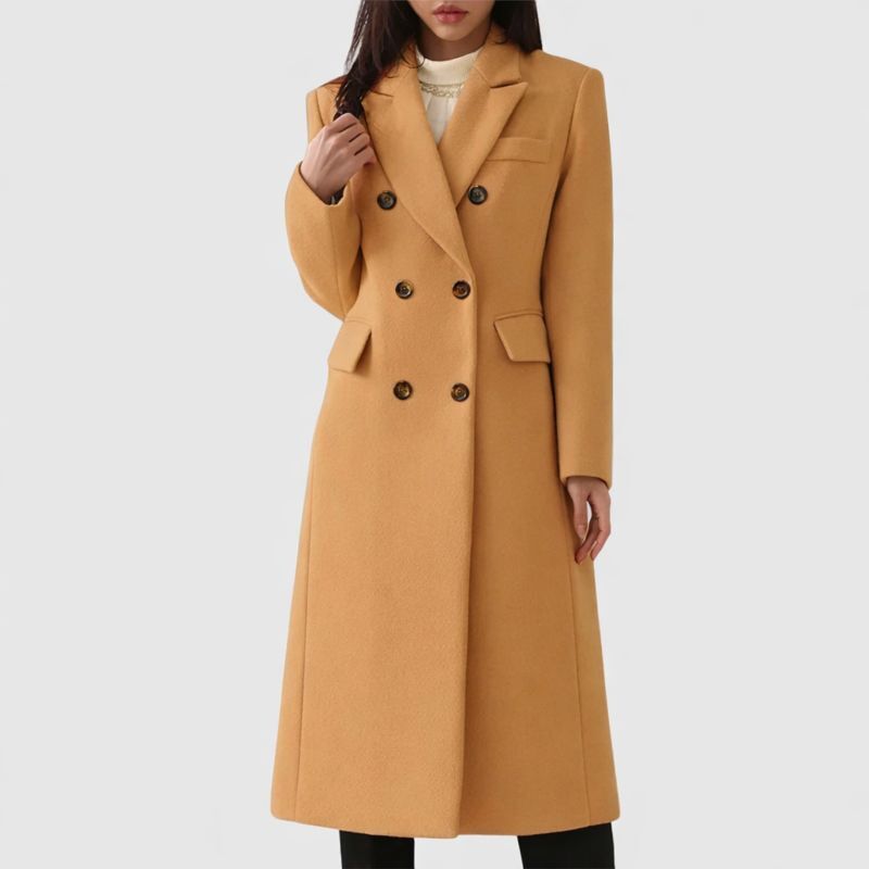 Women's Overcoat with Relaxed Fit and Warmth