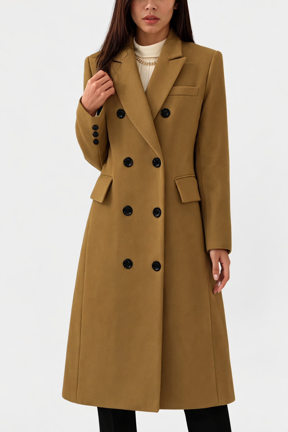 Women's Overcoat with Insulated Design and Full-Length Coverage