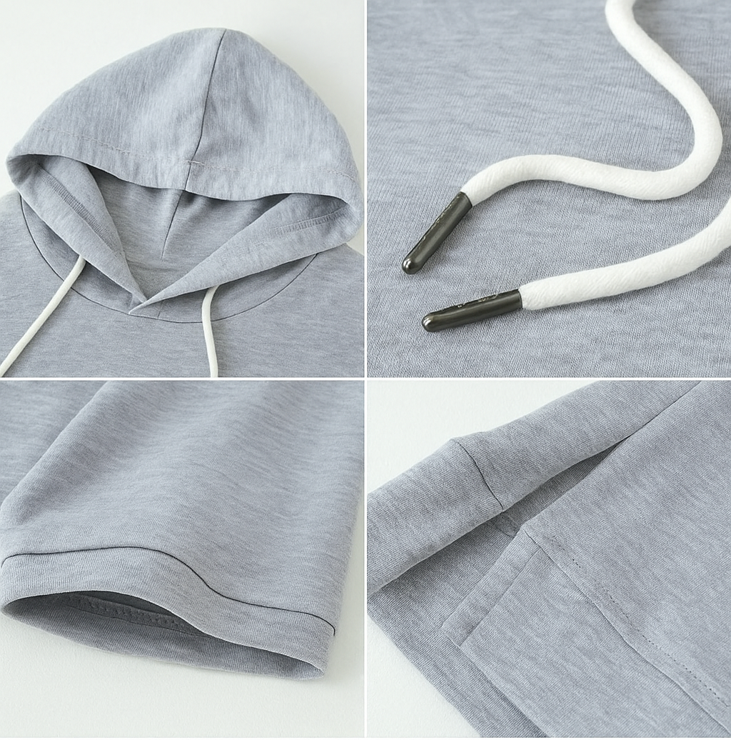 Women’s Short Sleeve Hoodie | Pullover Design