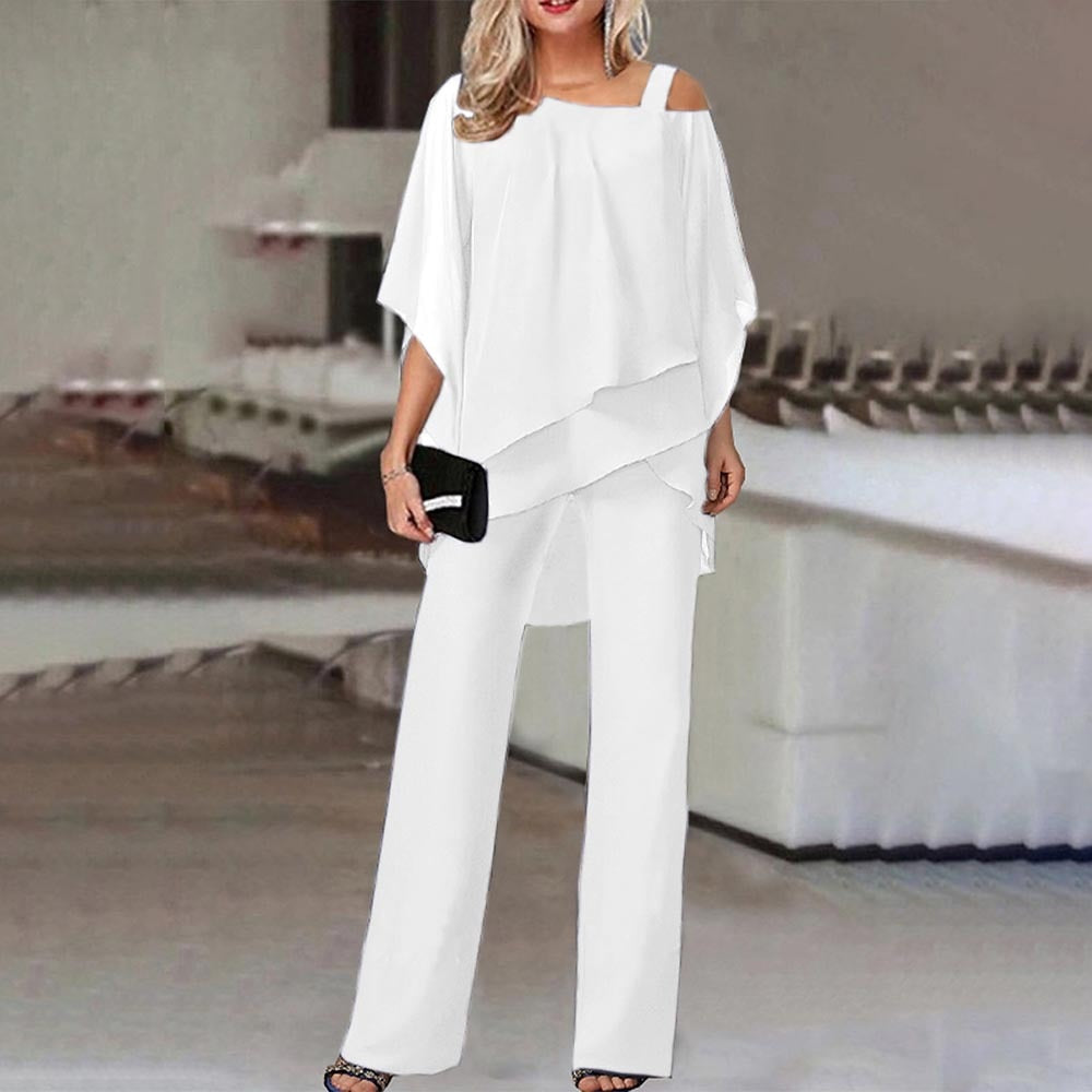 Women’s Two-Piece Set | Cold Shoulder Design