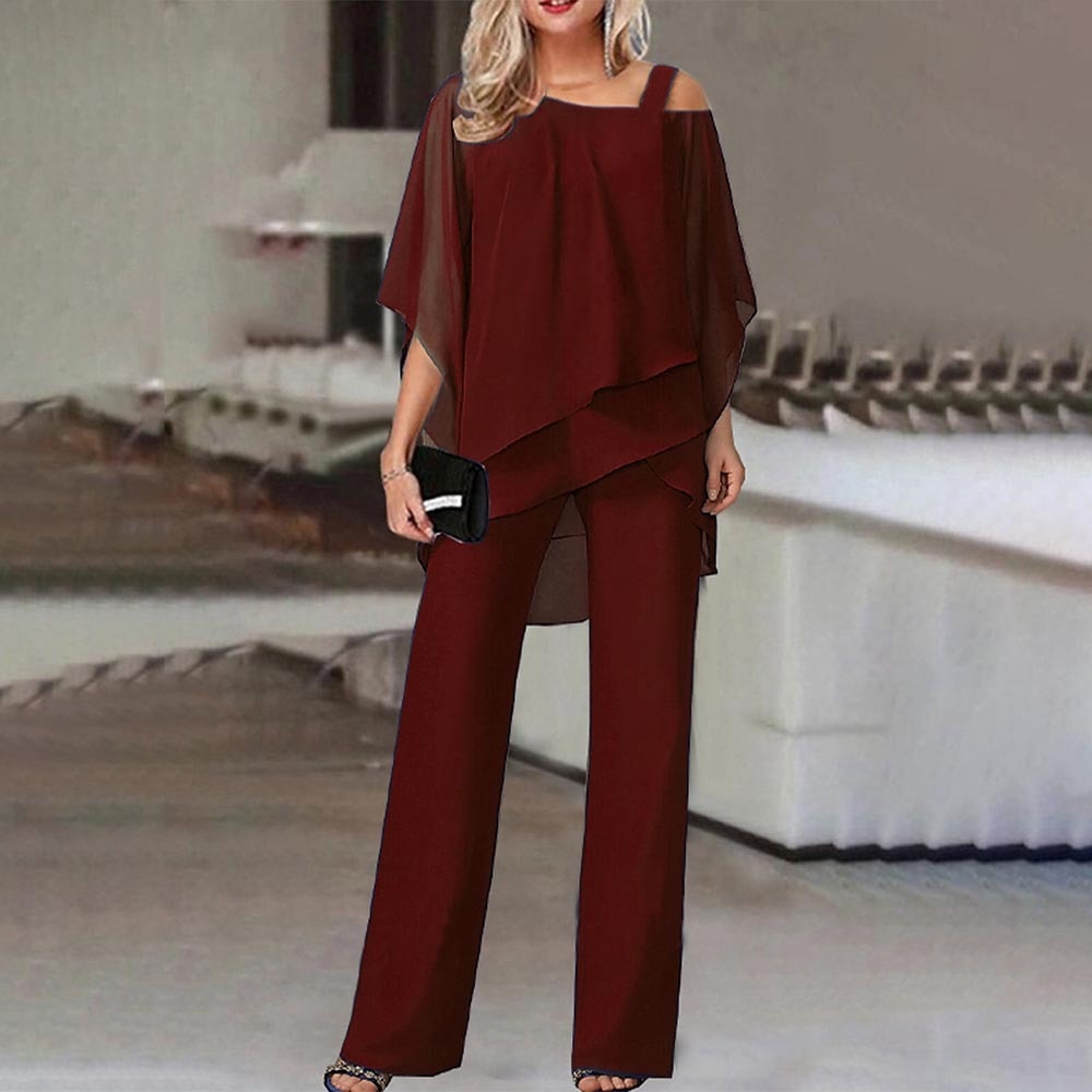 Women’s Two-Piece Set | Cold Shoulder Design