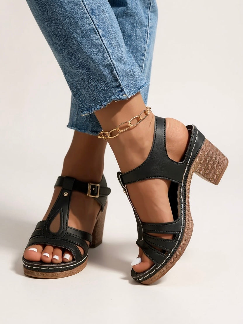 Saffron | Women's Block Heel Sandals