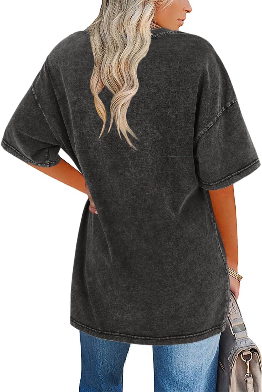 Women's Vintage T-Shirt with Oversized Fit and Soft Fabric