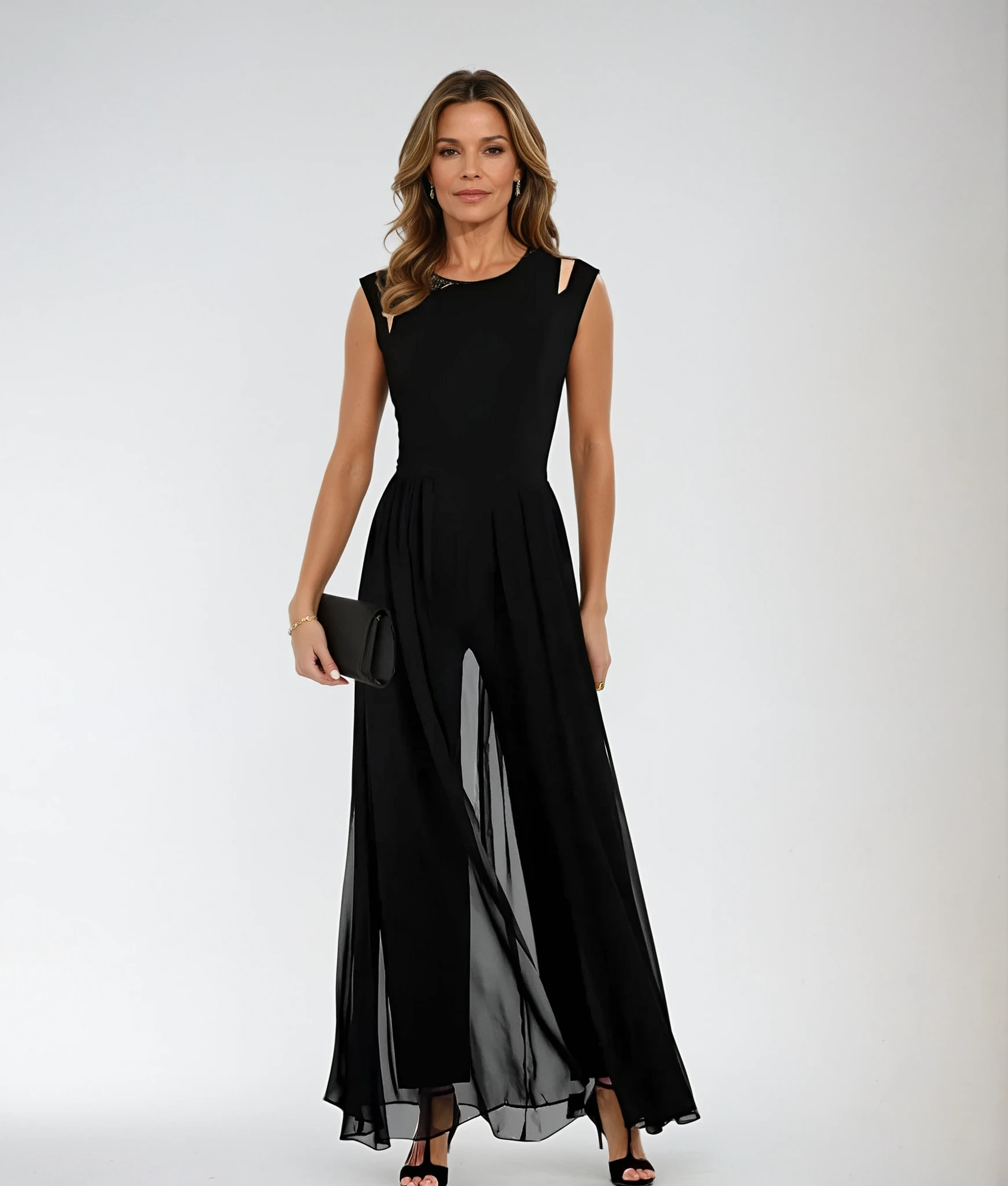 Women’s Sleeveless Jumpsuit | Round Neck