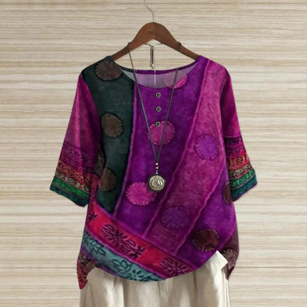 Women’s Round Neck Top | Short Sleeve