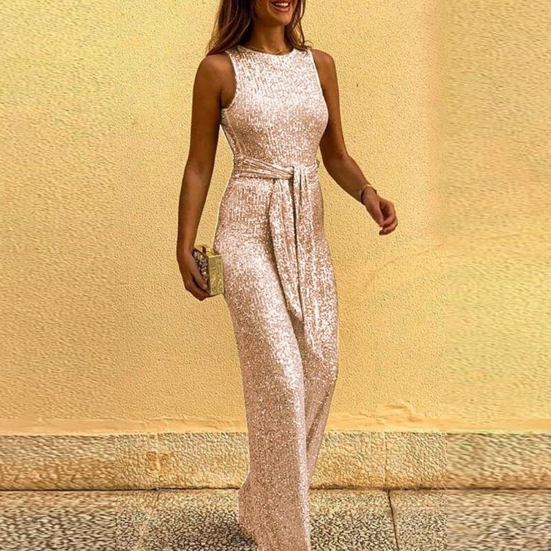 Women’s Decorative Jumpsuit | Simple Style