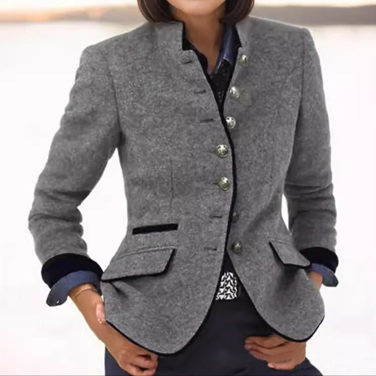 Margaret - Classic Wool Blend Blazer