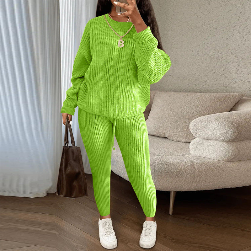 TAMA™ - Cozy Long Sleeve Sweater and Drawstring Pants Set