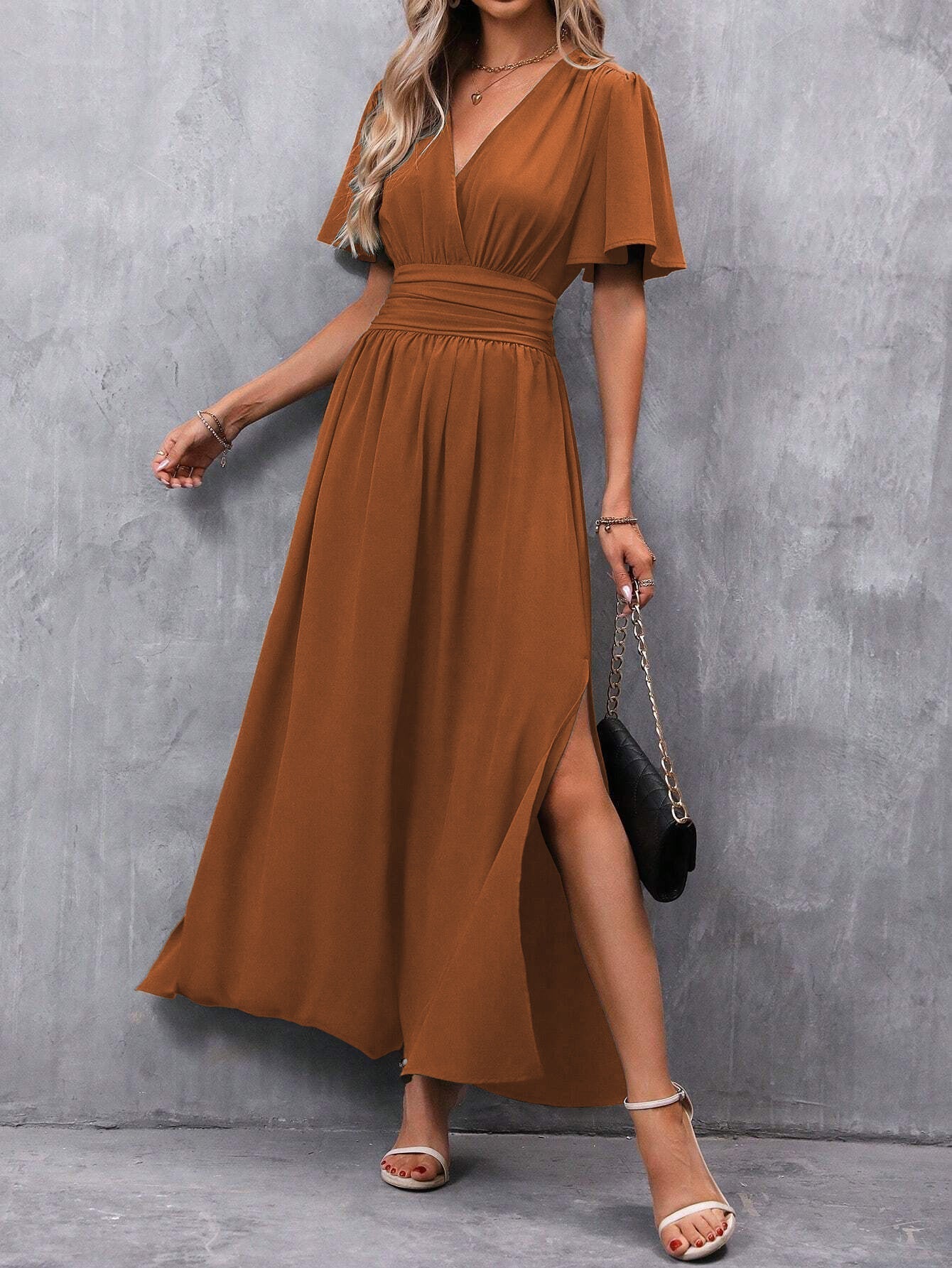 Women’s Flared Sleeve Dress | Maxi