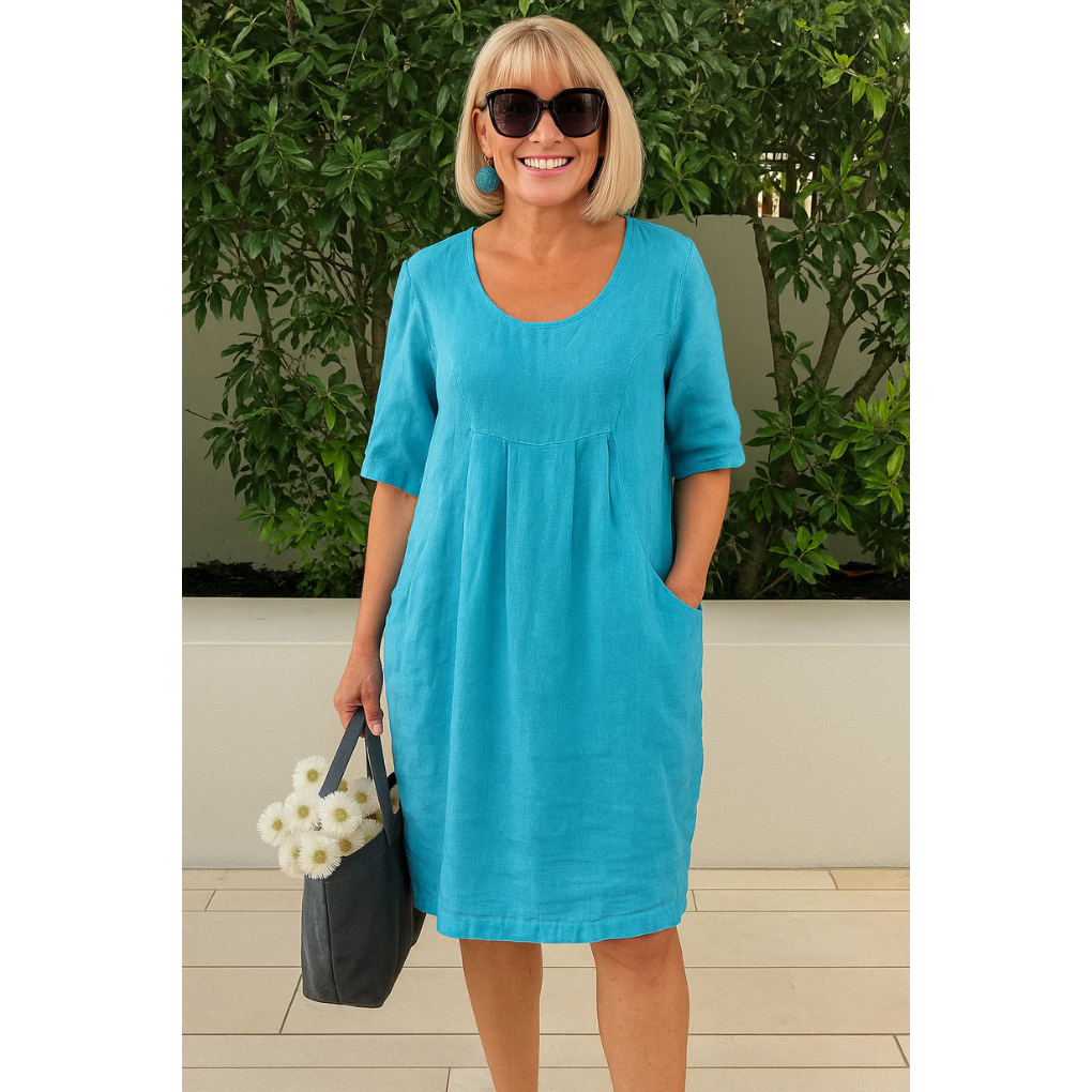 Women's Casual Summer Dress with Lightweight Fabric and Relaxed Fit