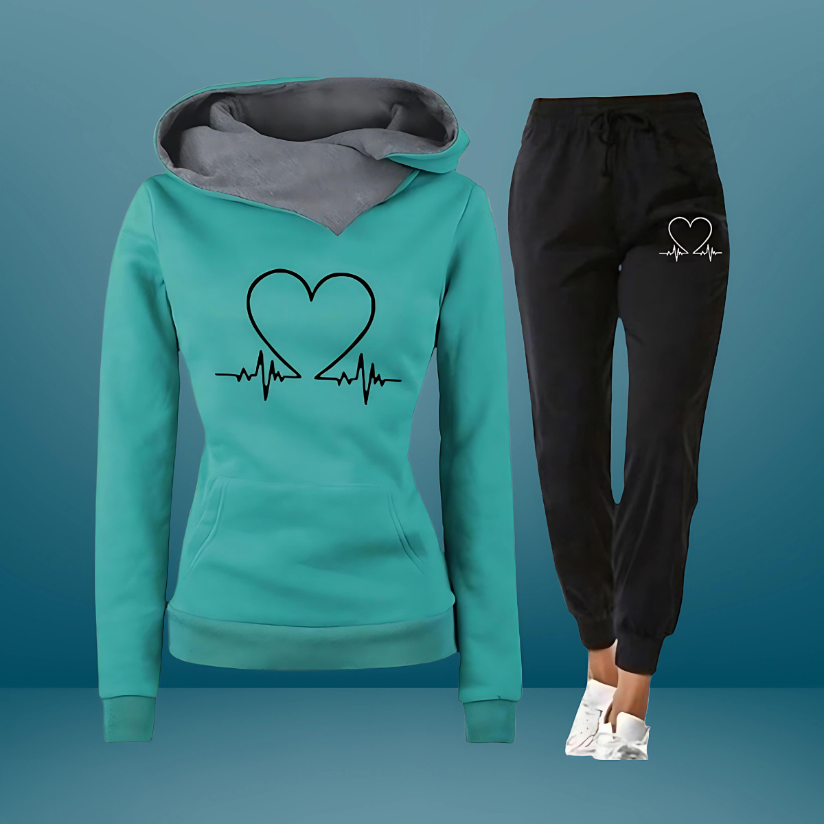 Women's Two-Piece Set with Soft Fabric and Relaxed Fit