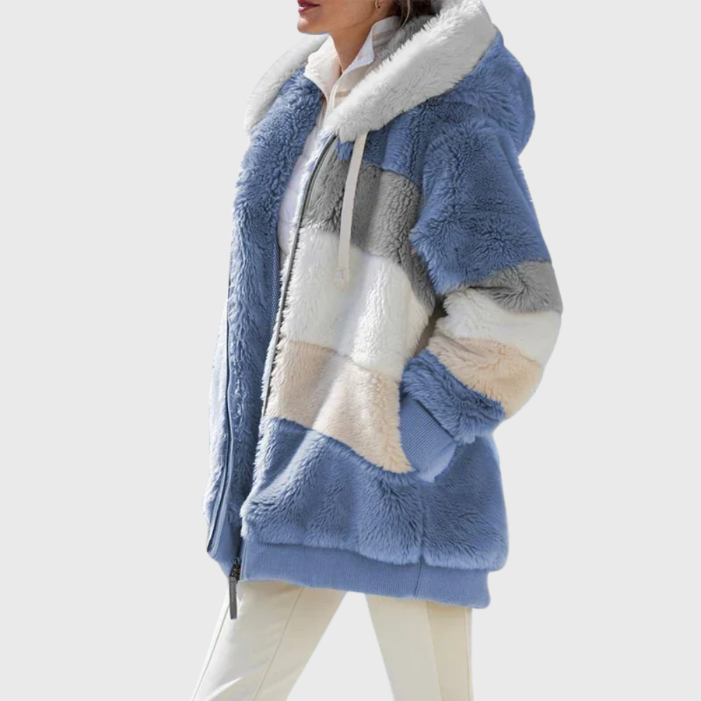 Women's Winter Jacket with Insulated Lining and Adjustable Hood