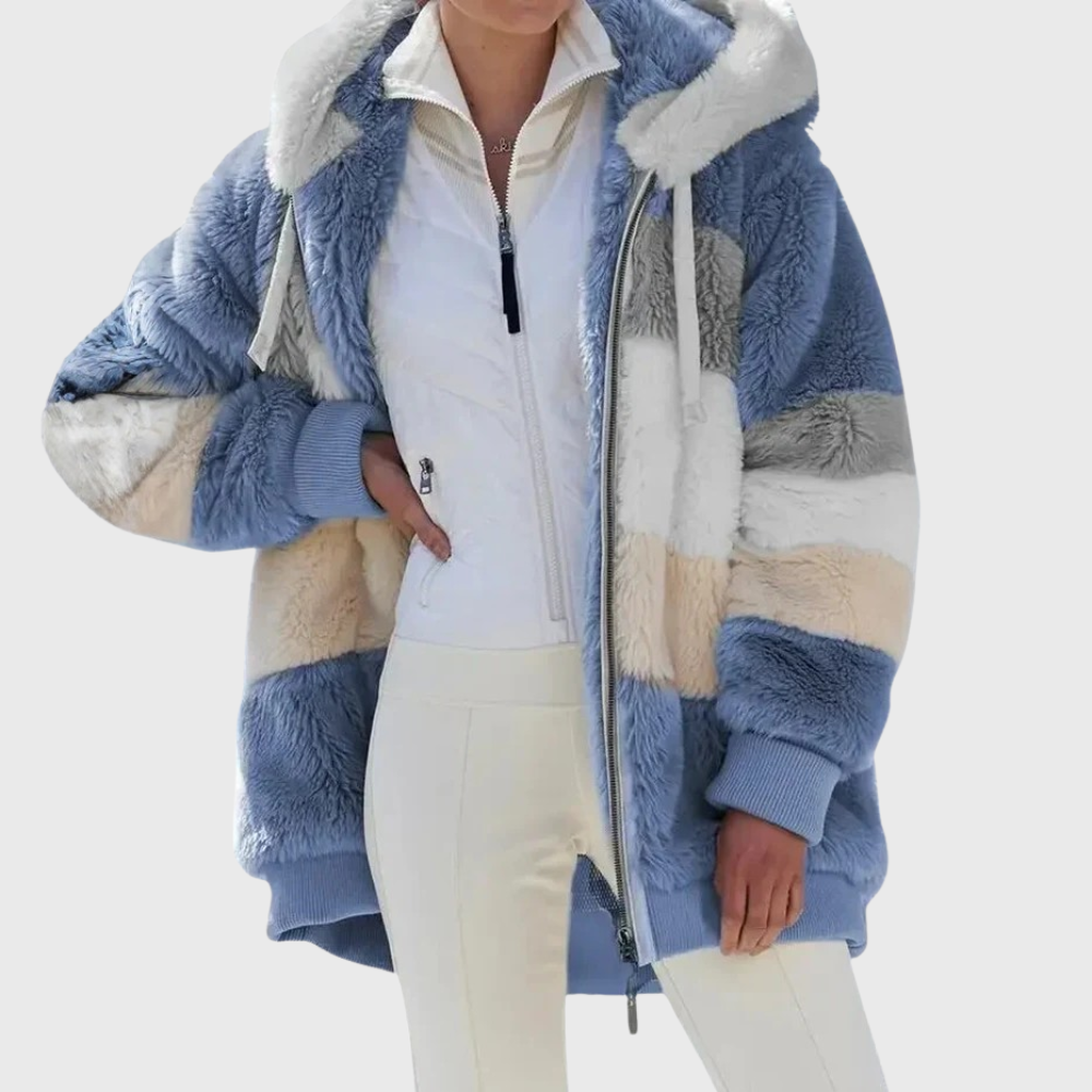 Women's Winter Jacket with Insulated Lining and Adjustable Hood