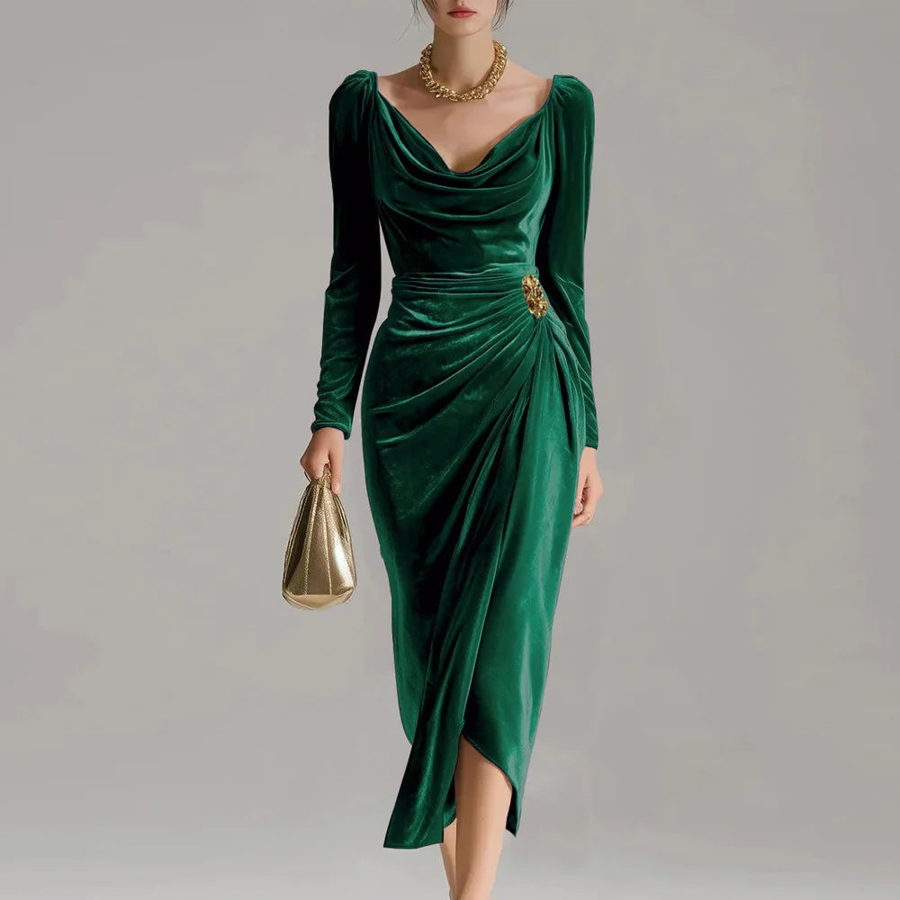 Women’s Plain Midi Dress | Clean Design
