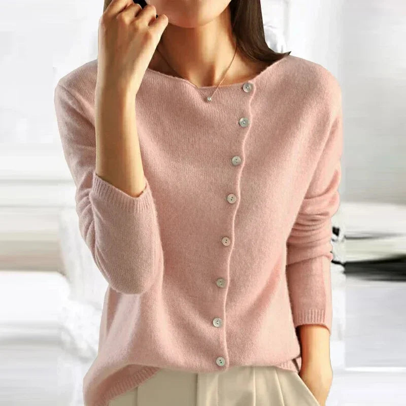 Women’s Button Front Cardigan | Gray Color