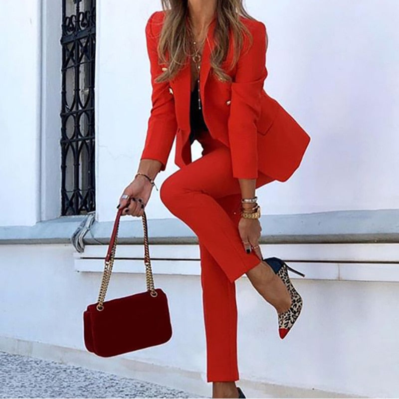 Women’s Blazer and Trousers Set | Coordinated Design