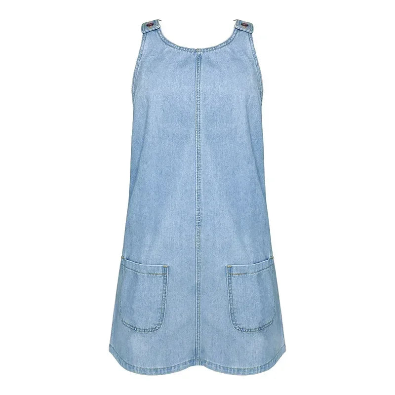 Women's Light Summer Dress with Adjustable Straps and Flowy Design