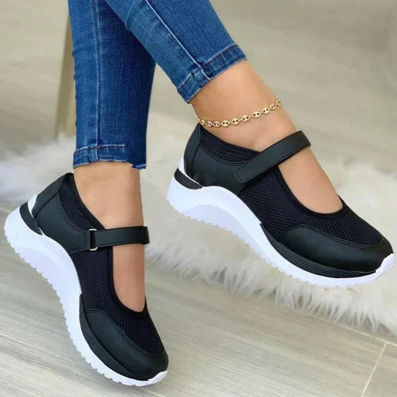 Women’s Sports Shoes | White Adjustable Strap