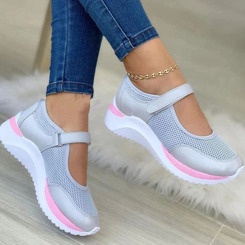 Women’s Sports Shoes | White Adjustable Strap