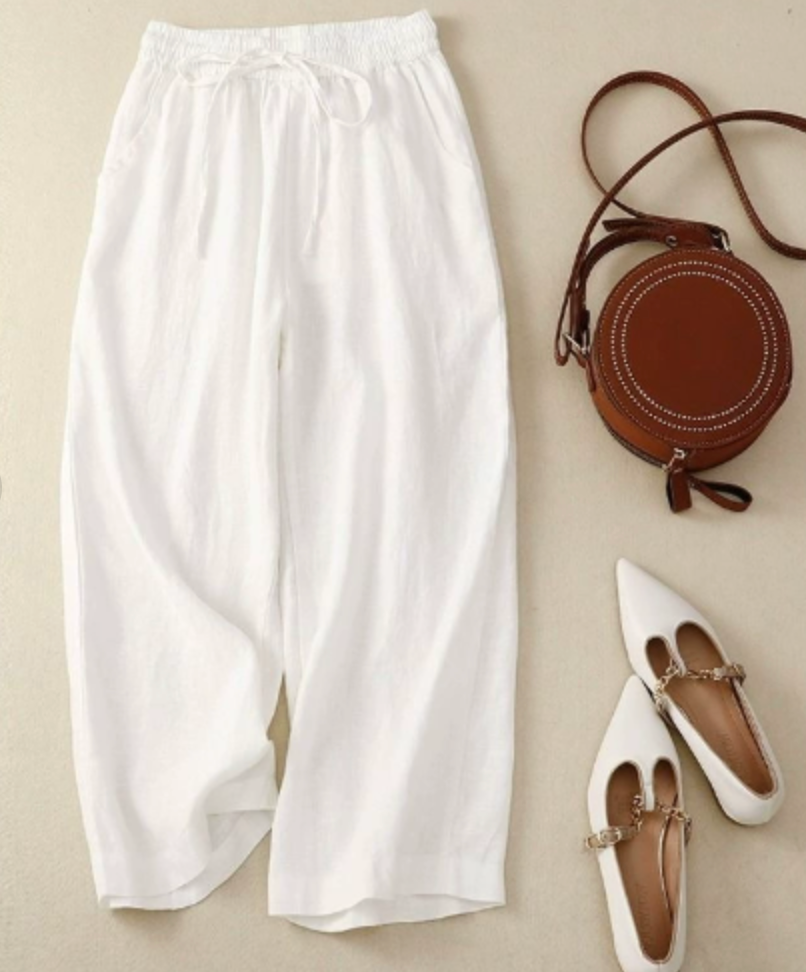 Women's Wide-Leg Trousers with Relaxed Fit and Breathable Fabric