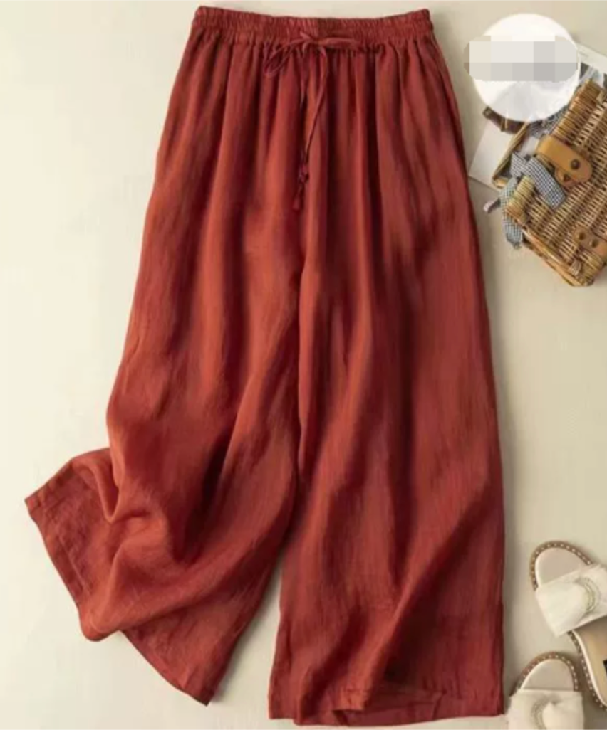 Women's Wide-Leg Trousers with Relaxed Fit and Breathable Fabric