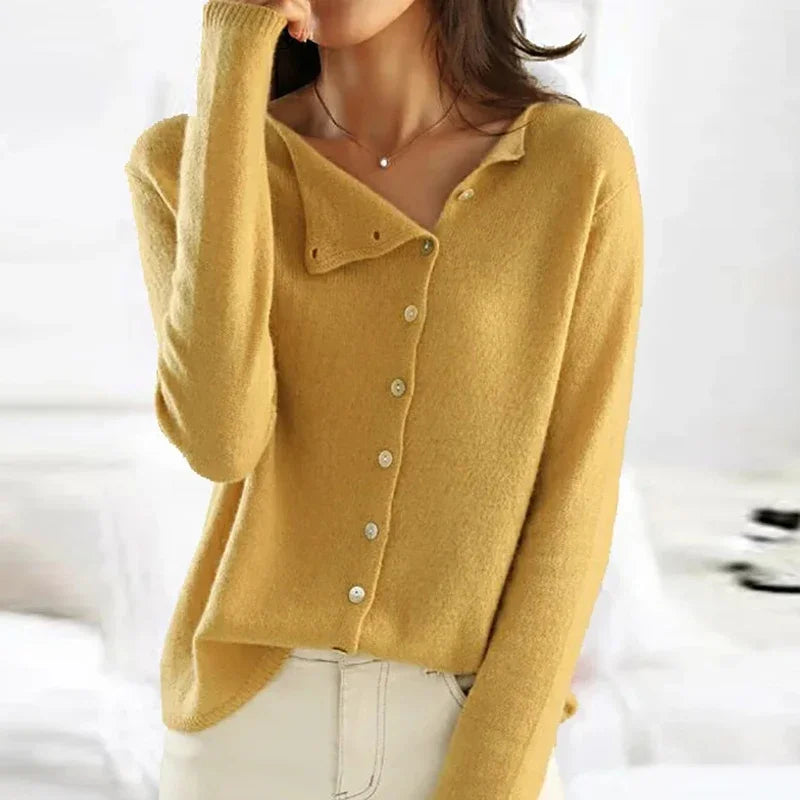 Women’s Button Front Cardigan | Gray Color