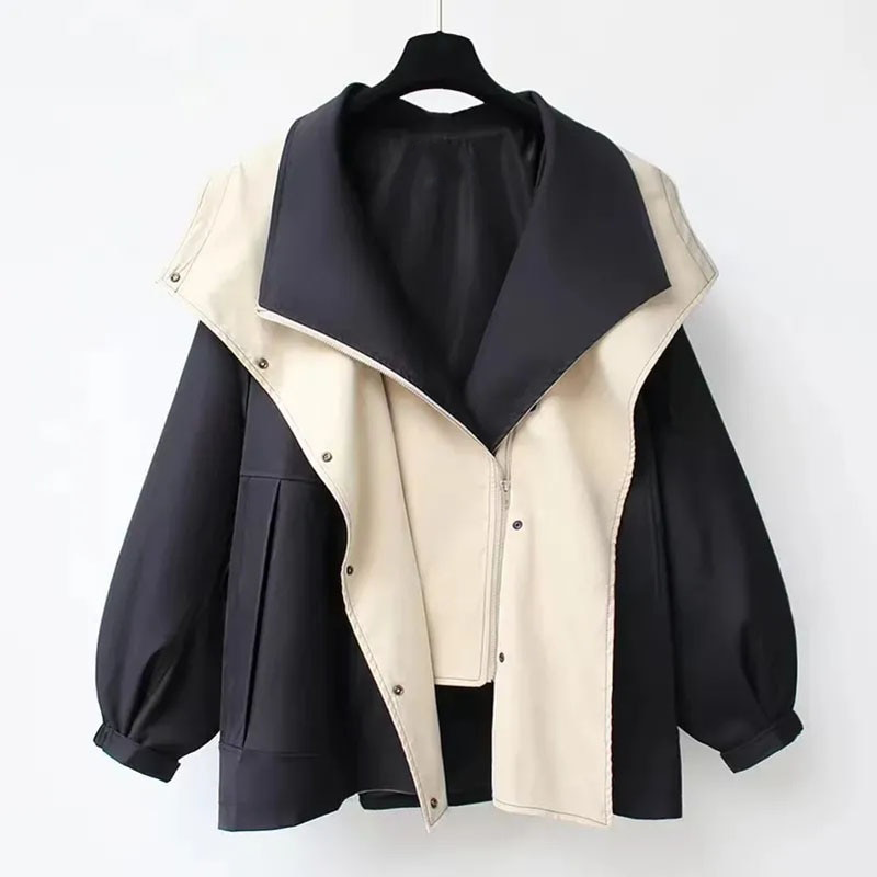 Women's Lightweight Windbreaker Jacket with Water-Resistant Fabric and Adjustable Hood