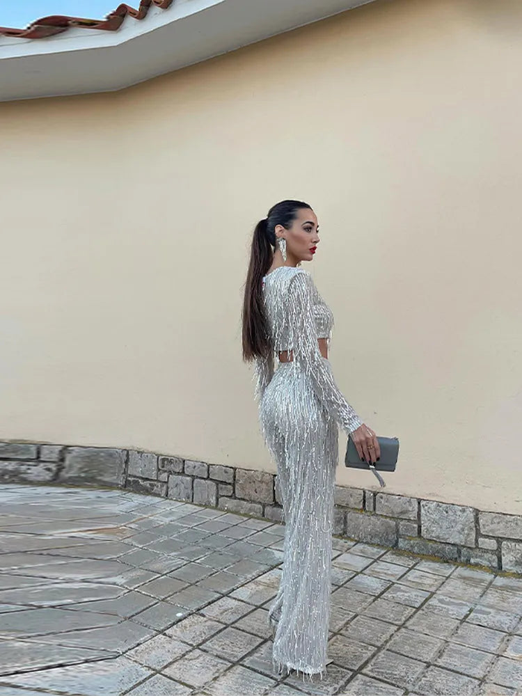Women’s Coordinated Crop Top and Pants Set | Two-Piece
