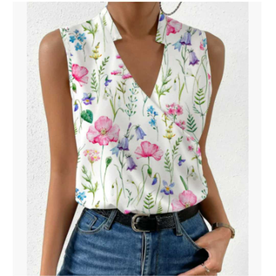 Women’s V-Neck Top | Clean Design