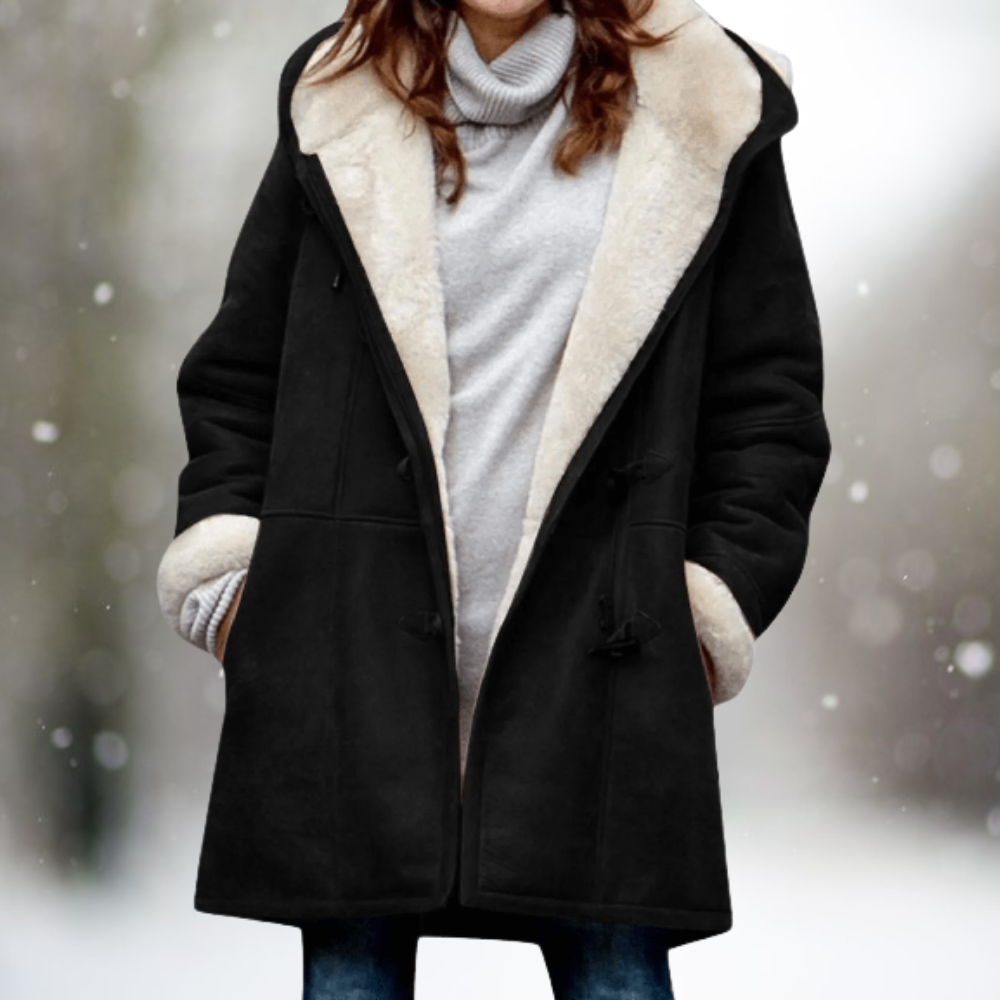 Women's Sherpa Winter Coat with Warmth and Soft Texture