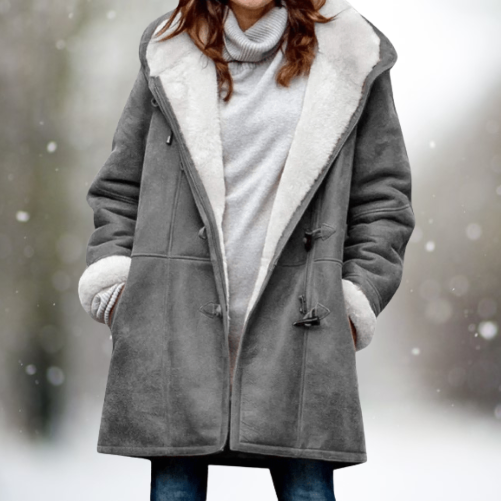 Women's Sherpa Winter Coat with Warmth and Soft Texture