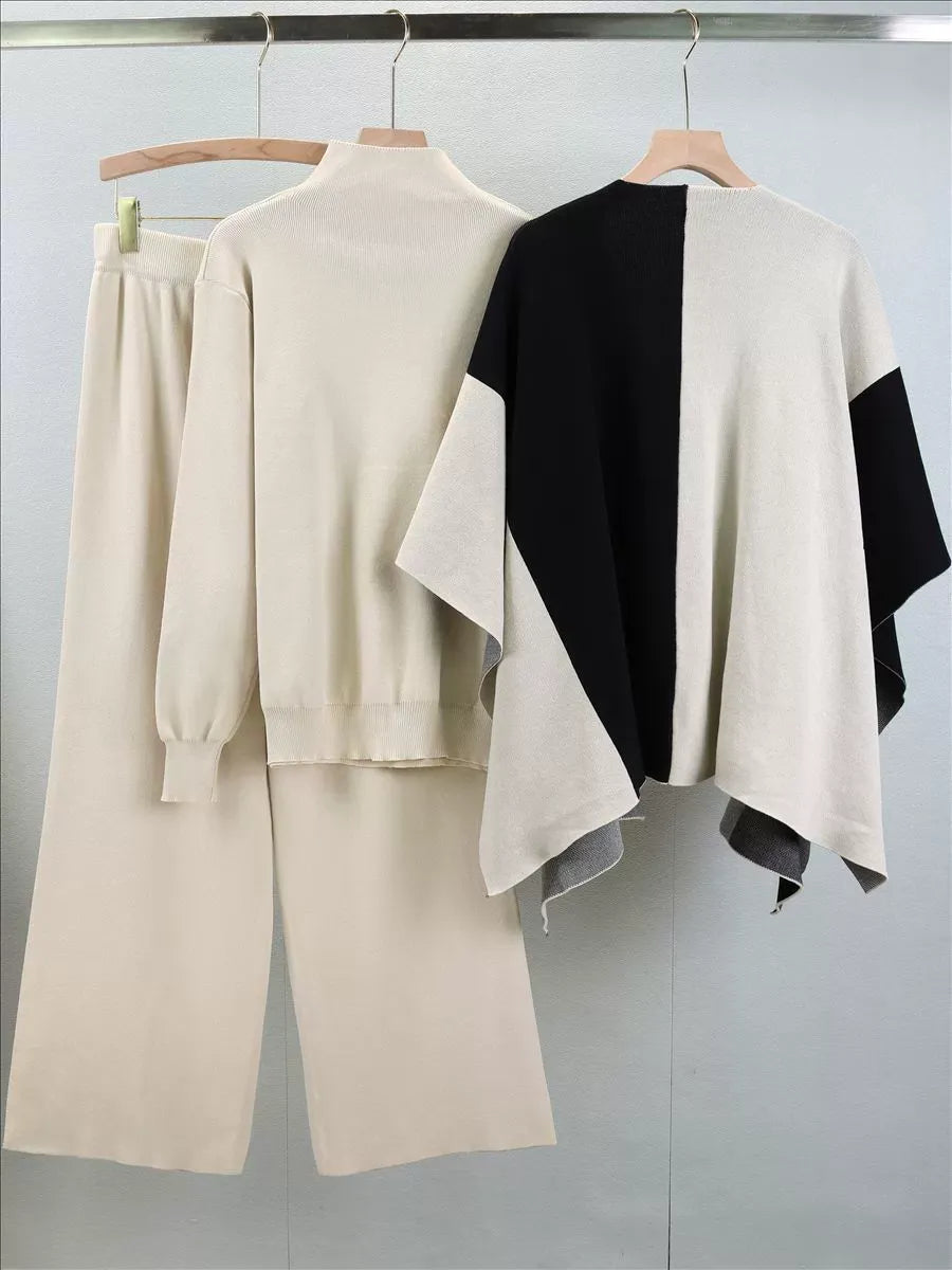 Women’s Three Piece Set | Mock Neck Sweater
