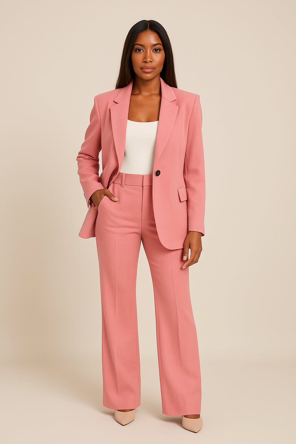 Women’s Coordinated Blazer and Pants Set | Two-Piece