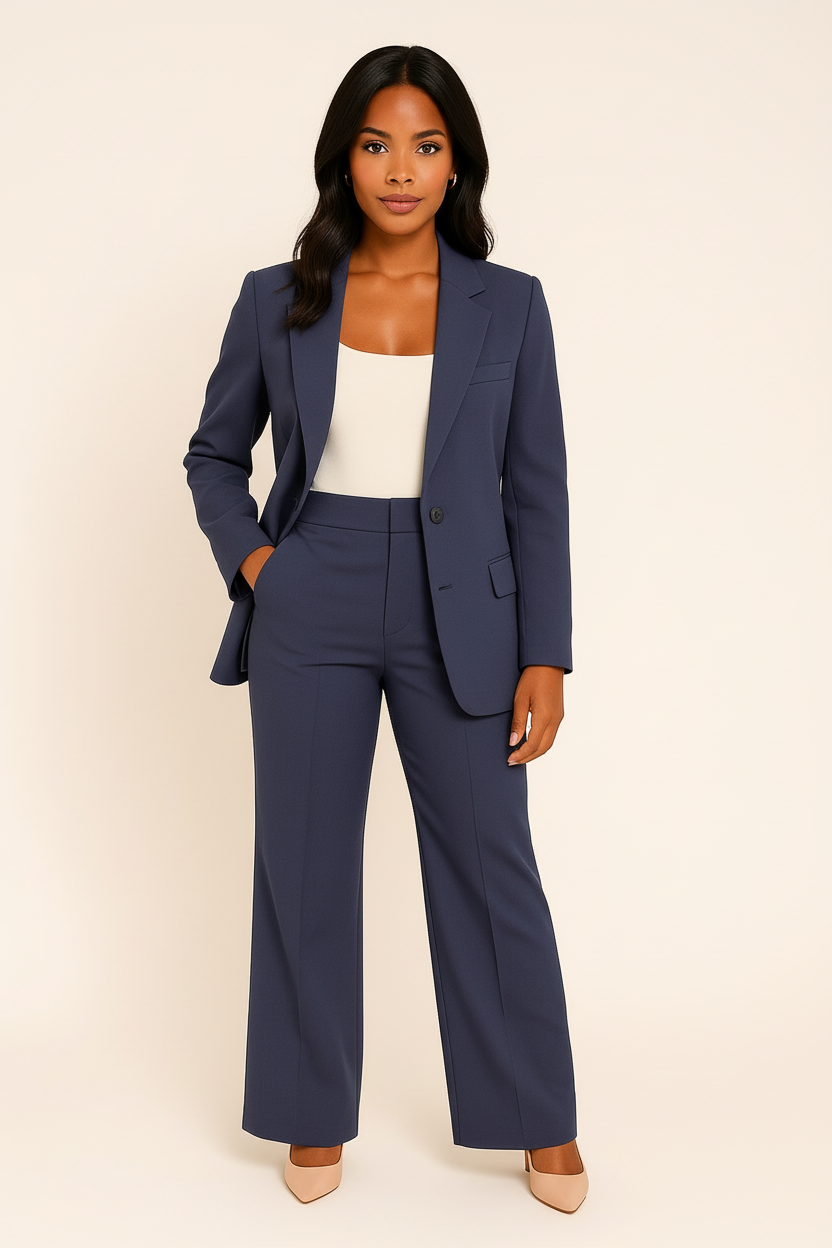 Women’s Coordinated Blazer and Pants Set | Two-Piece