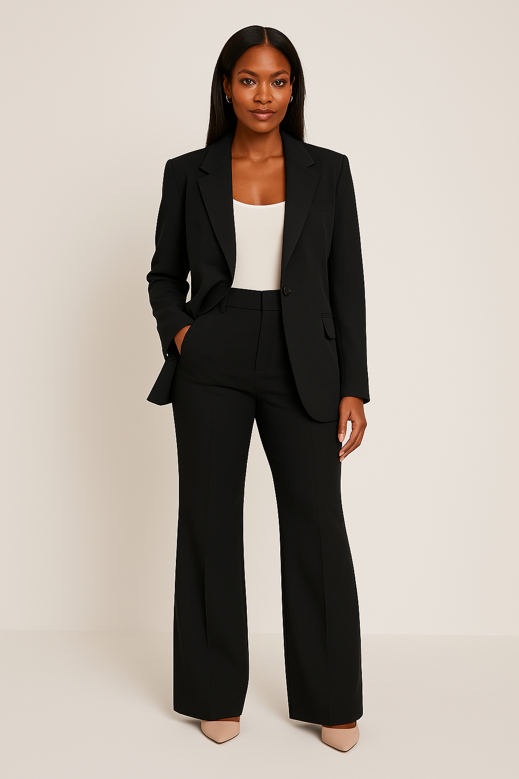 Women’s Coordinated Blazer and Pants Set | Two-Piece