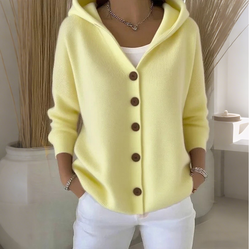 Cardigan Women - Hooded Knit Cardigan