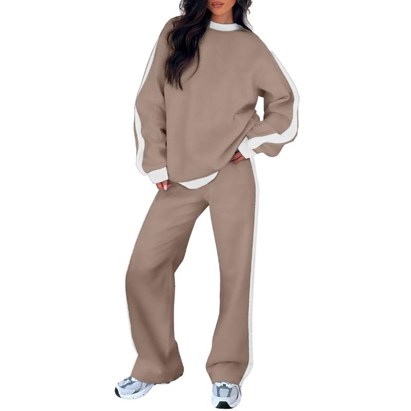 Women's Sweatshirt Set with Relaxed Fit and Soft Fabric