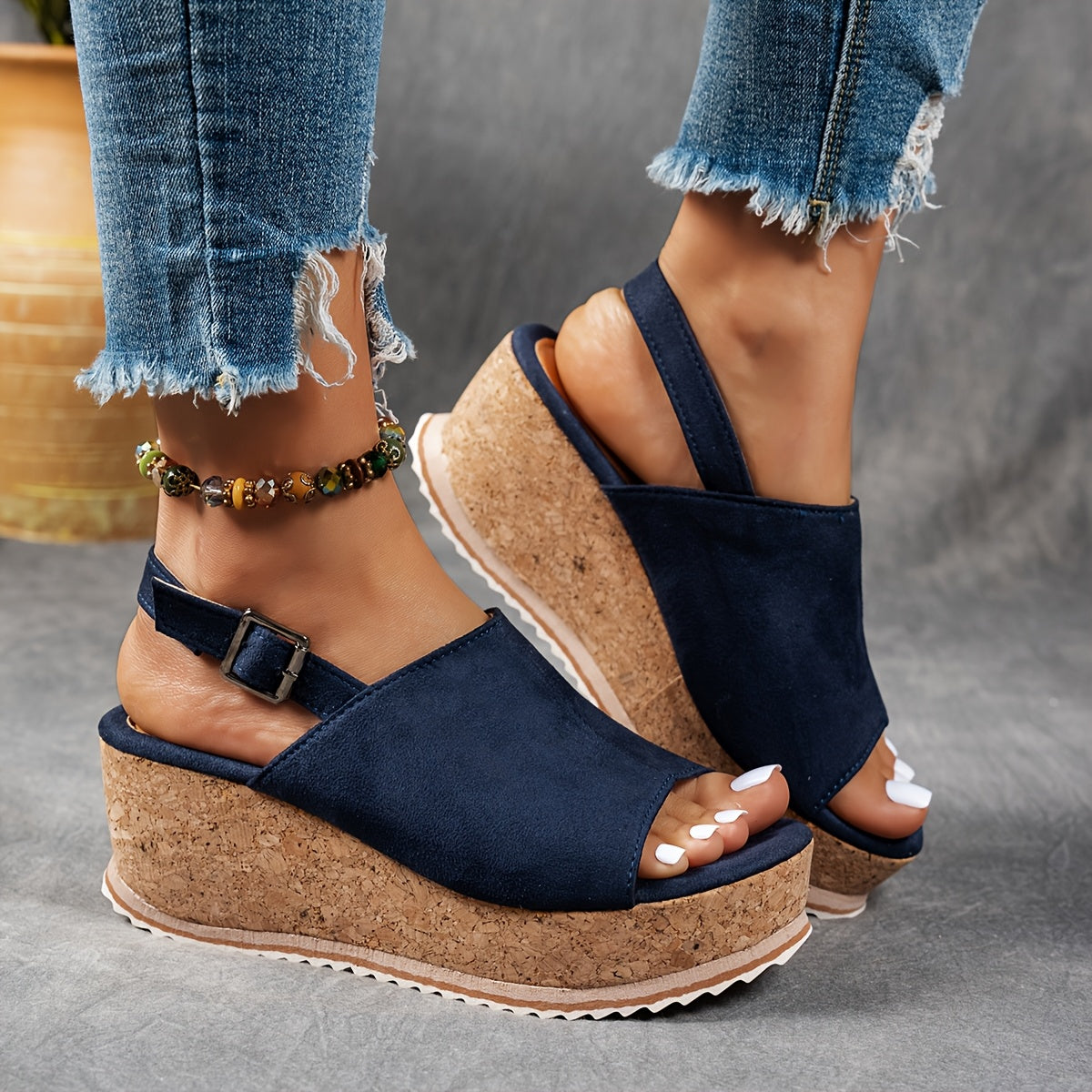 Terra | Women's Platform Adjustable Buckle Sandals