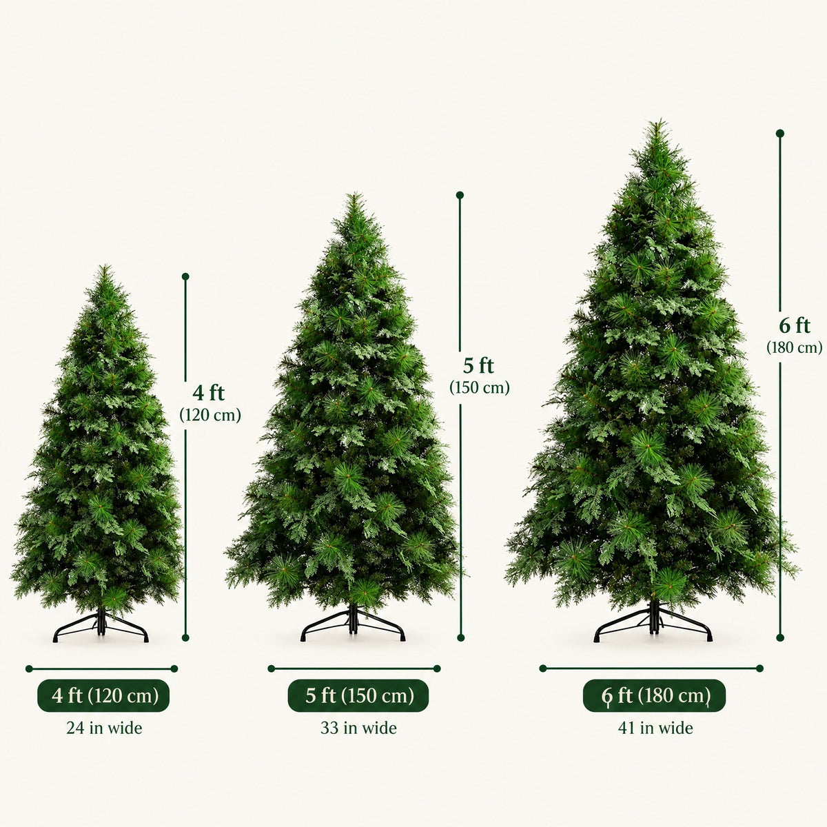 Artificial Christmas Tree 4ft, 5ft, 6ft – image 6