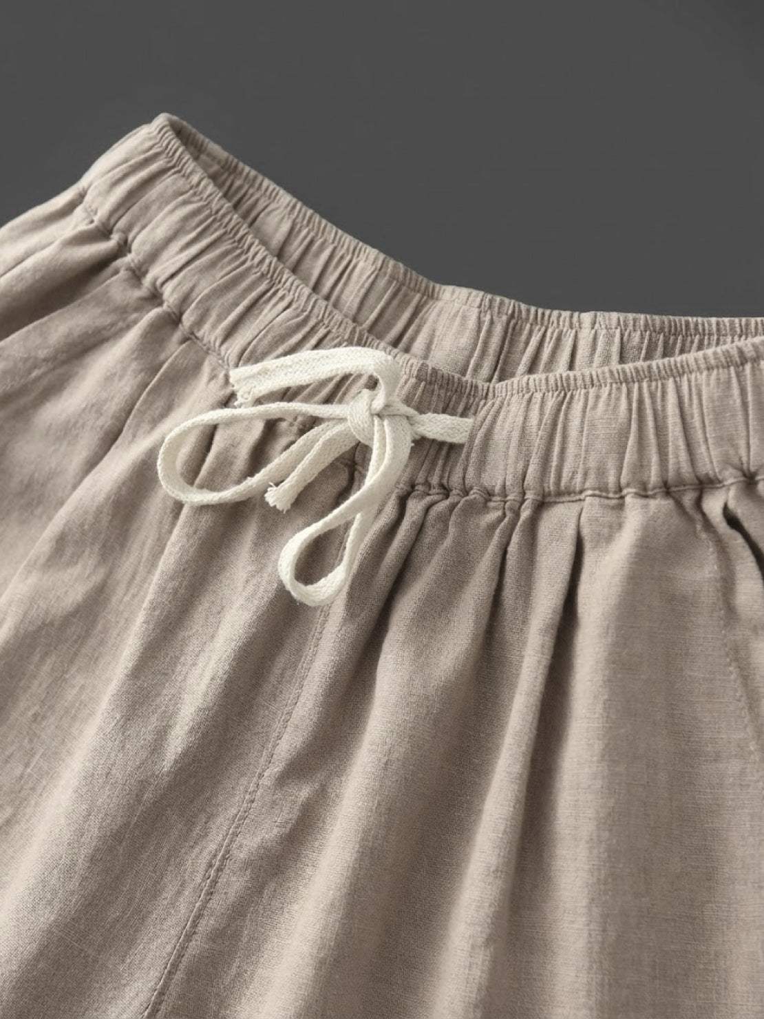 Women's Drawstring Straight-Leg Trousers with Adjustable Waist and Versatile Fit